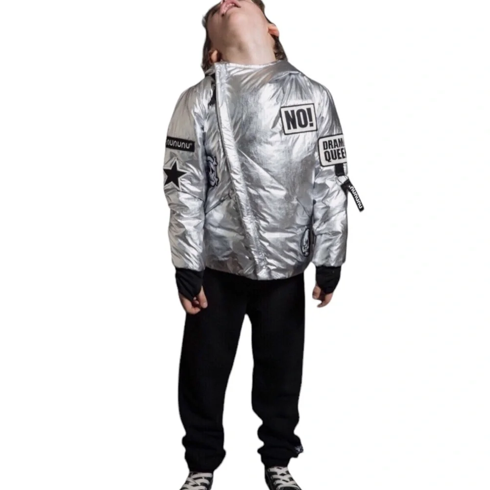 Nununu Kids Metallic Puffer | Super Patch Down Jacket